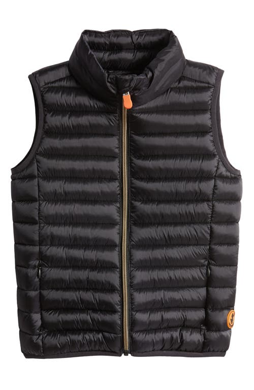Save The Duck Kids' Ava Quilted Puffer Vest in Black