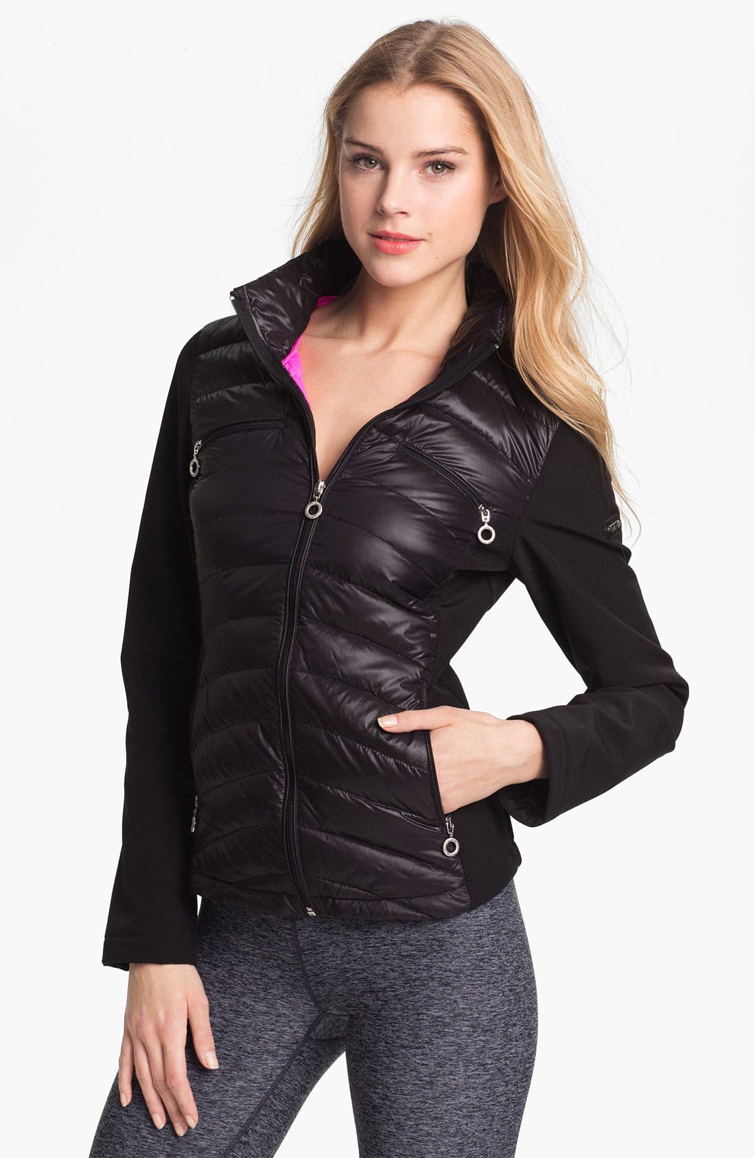 Calvin Klein Mixed Media Down Jacket Nordstrom