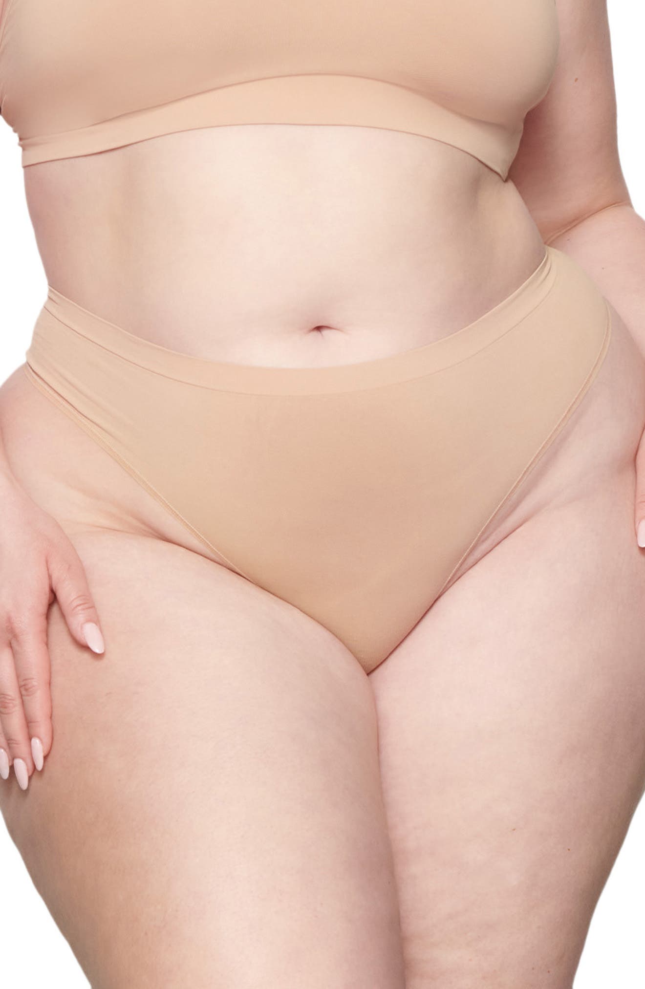 Womens Skims nude Soft Smoothing Thong