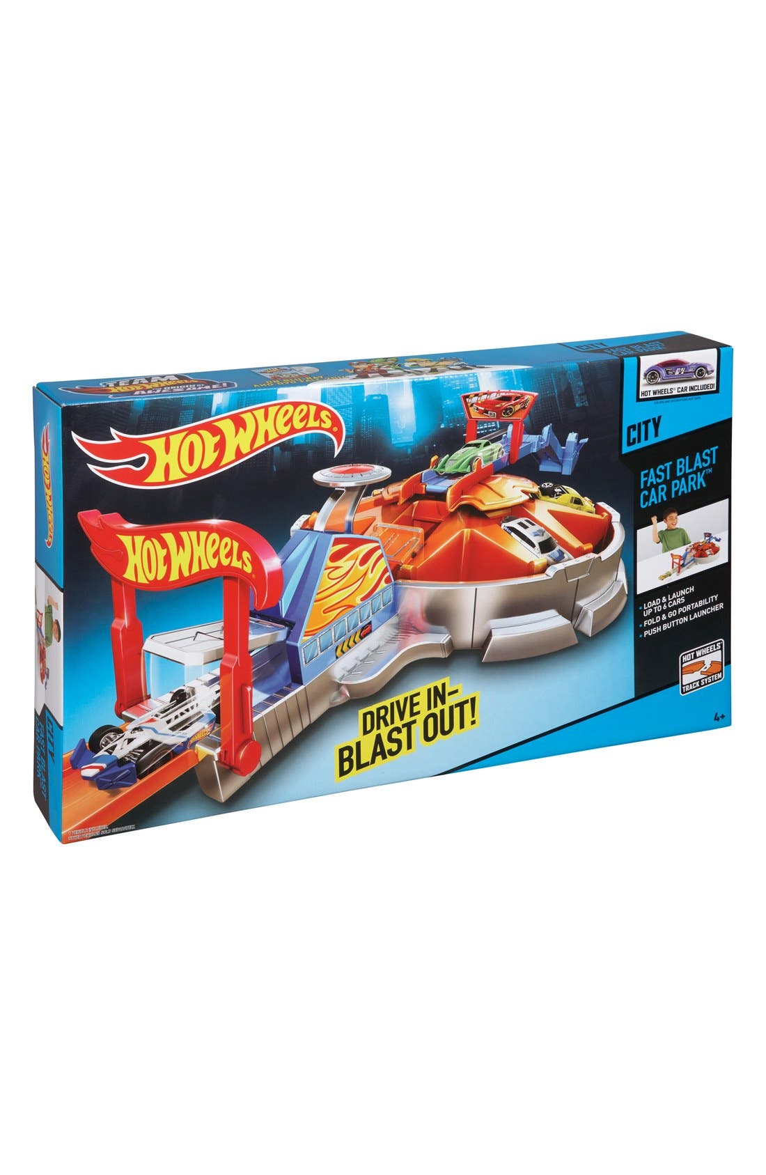 hot wheels fast blast car park