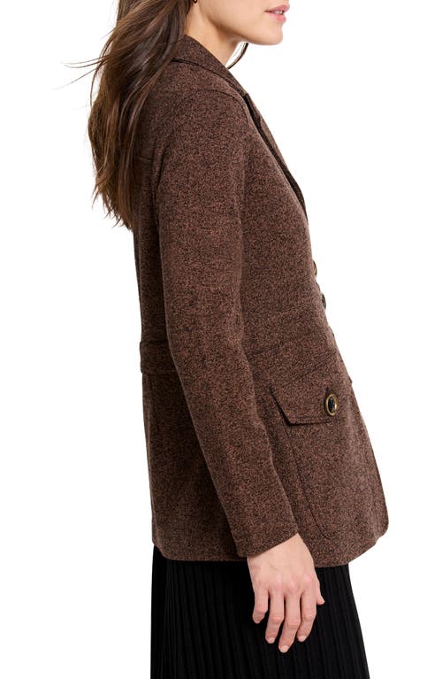 Shop Nic + Zoe Nic+zoe Editor Blazer In Coffee Bean