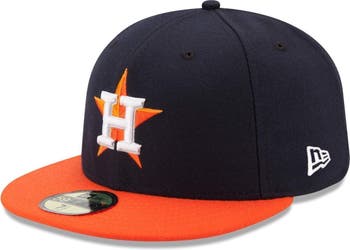 New Era Men's New Era Navy/Orange Houston Astros Road Authentic