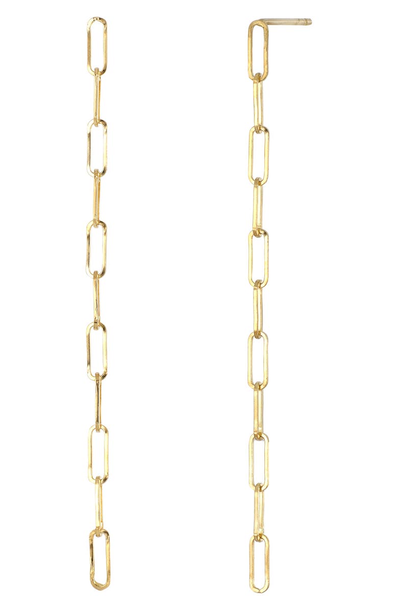 BONY LEVY 14K Gold Long Chain Earrings, Main, color, YELLOW GOLD