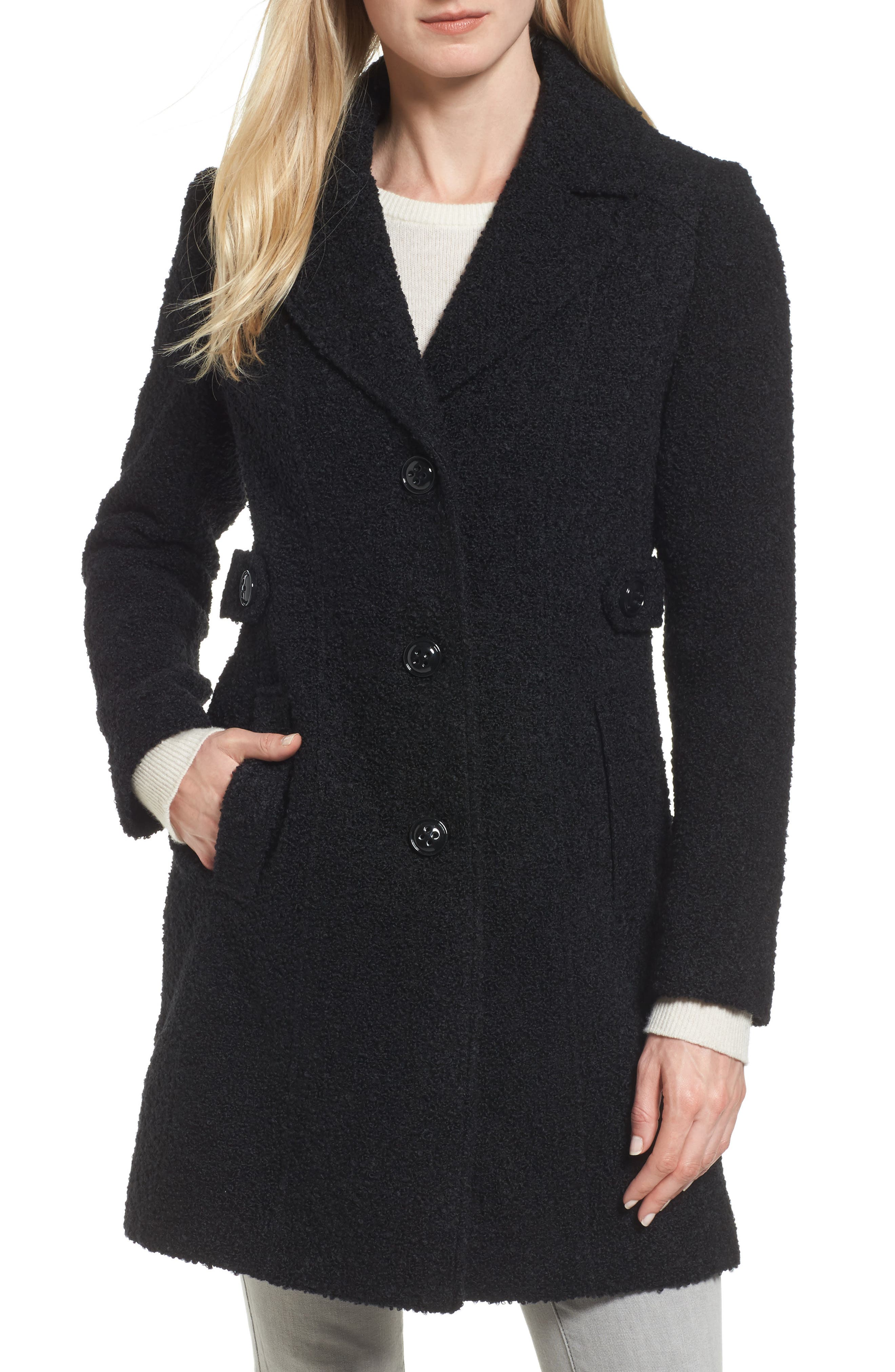 Gallery Bouclé Coat (Regular & Petite) Nordstrom