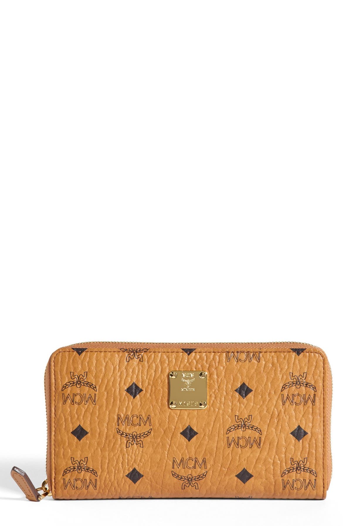 MCM 'Heritage - Large' Coated Canvas Zip Wallet | Nordstrom