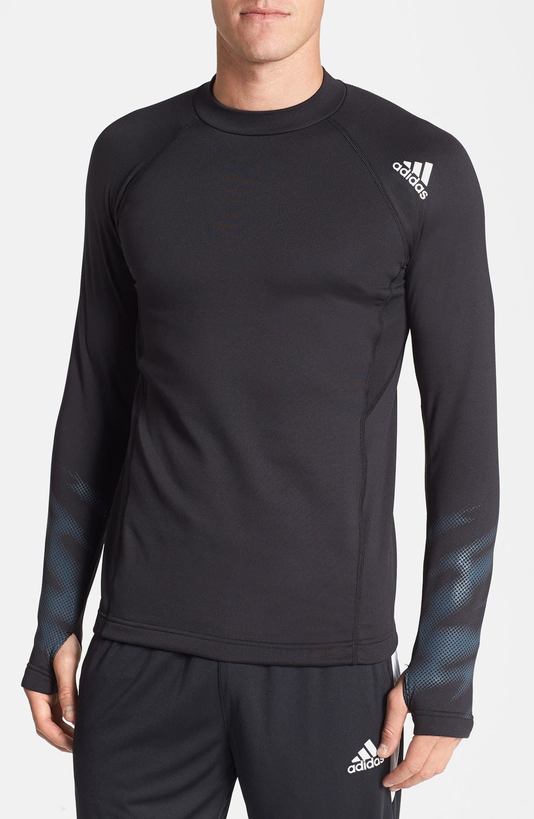 adidas mock neck t shirt