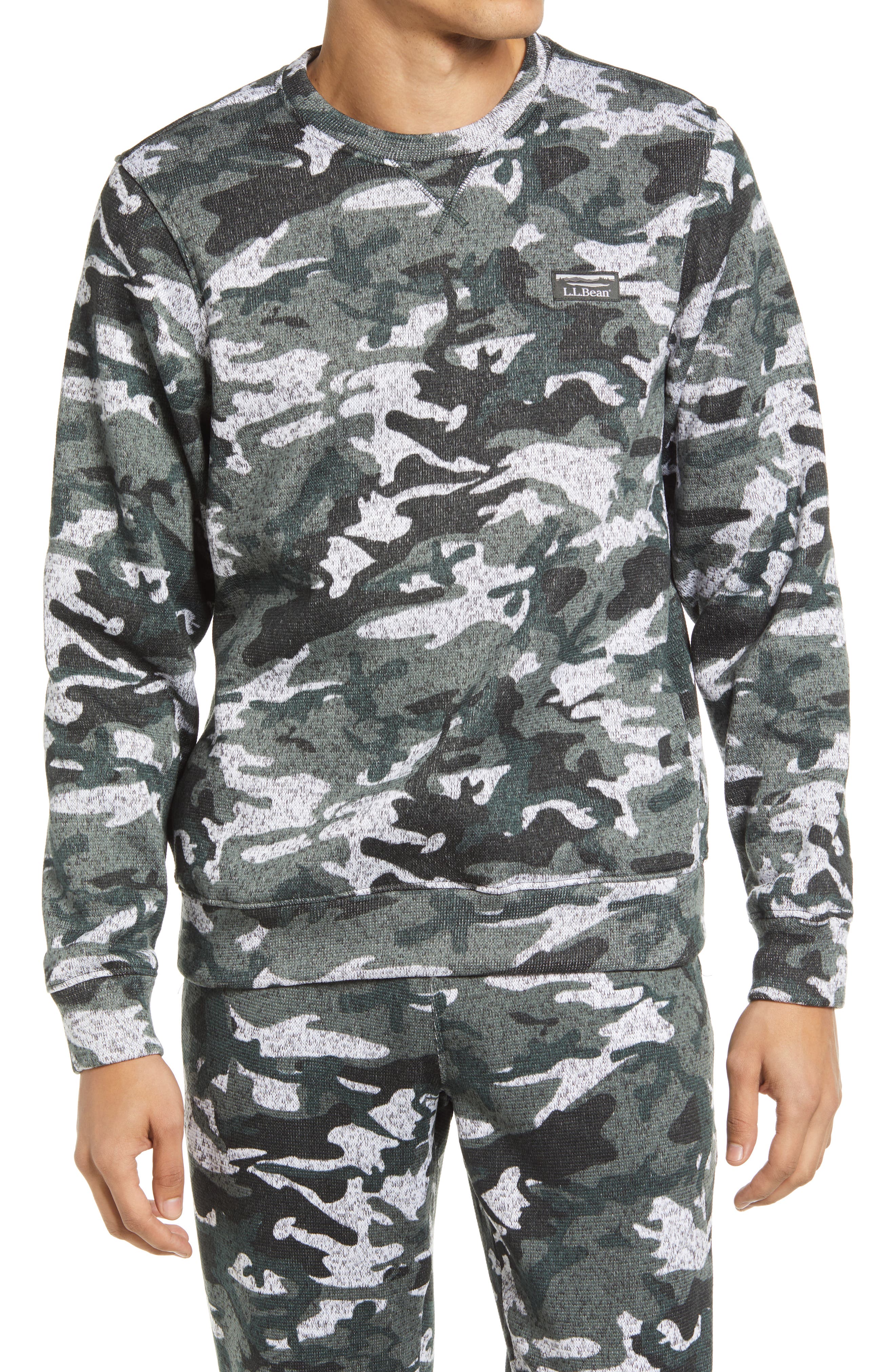 ll bean camo fleece
