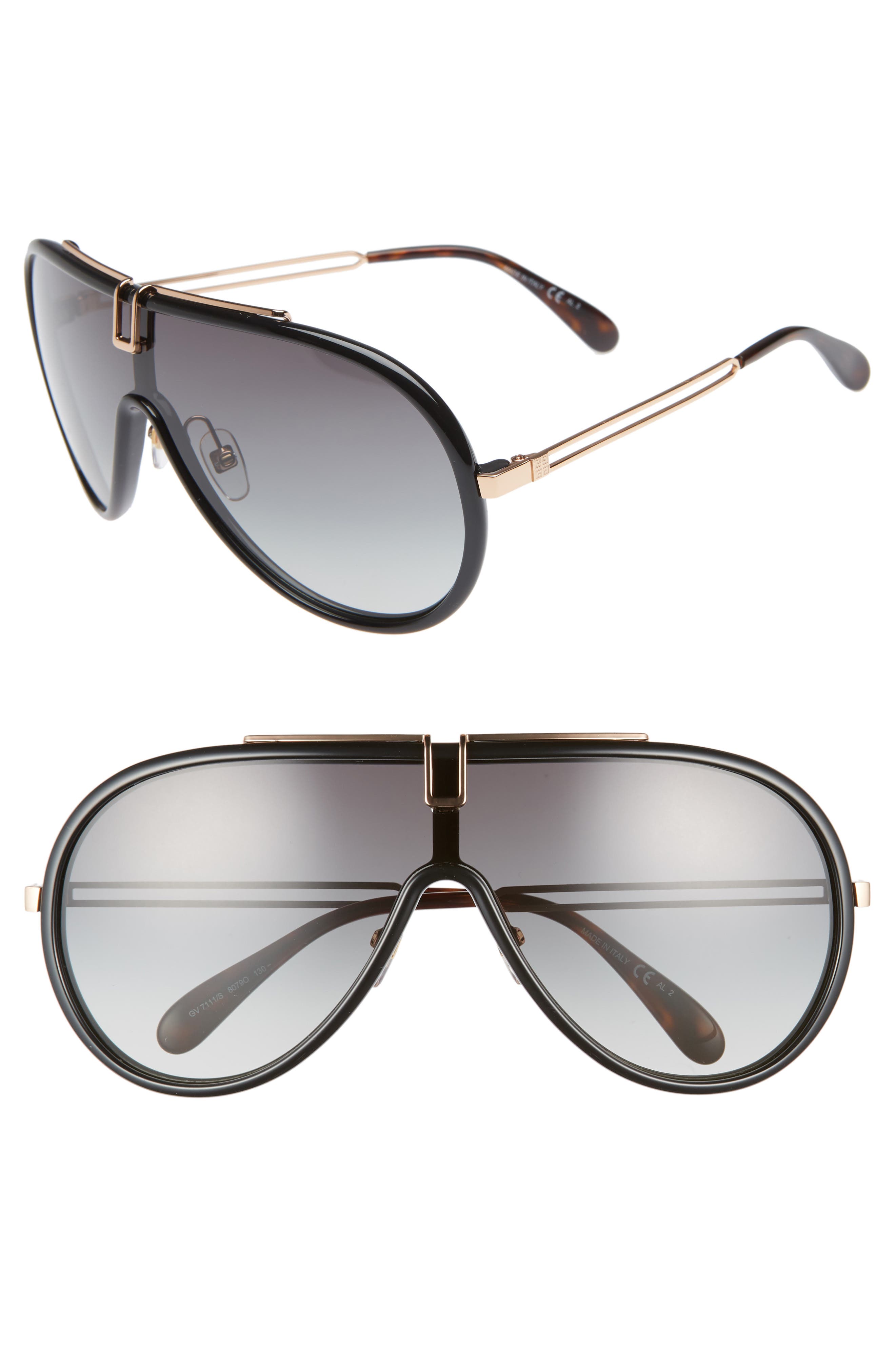 givenchy 99mm shield sunglasses