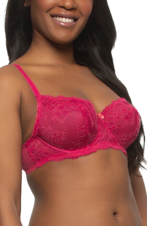 Felina Lola Underwire Bra In Sangria/camellia Rose