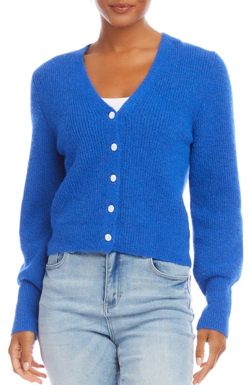 Karen Kane V-Neck Rib Cardigan at Nordstrom,