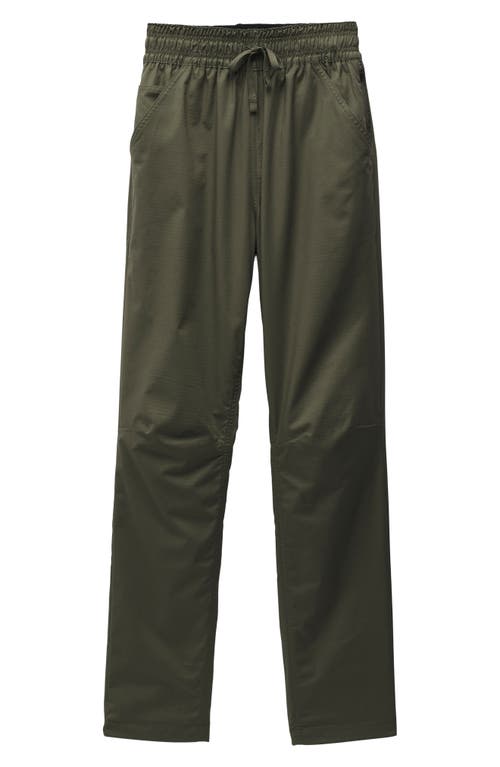 Shop Prana Palisades Organic Cotton Blend Ripstop Pants In Rye Green