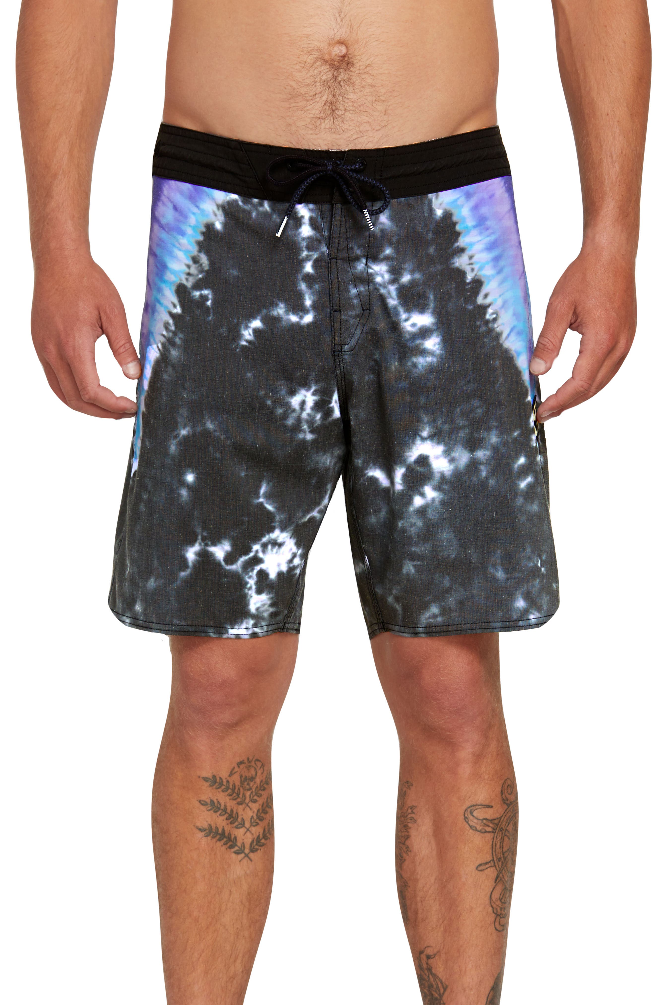 Volcom Dye Stoney Board Shorts, Black