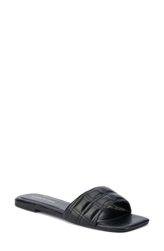 Fashion To Figure Opal Slide Sandal In Black