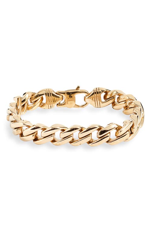 Knotty Curb Chain Bracelet in Gold
