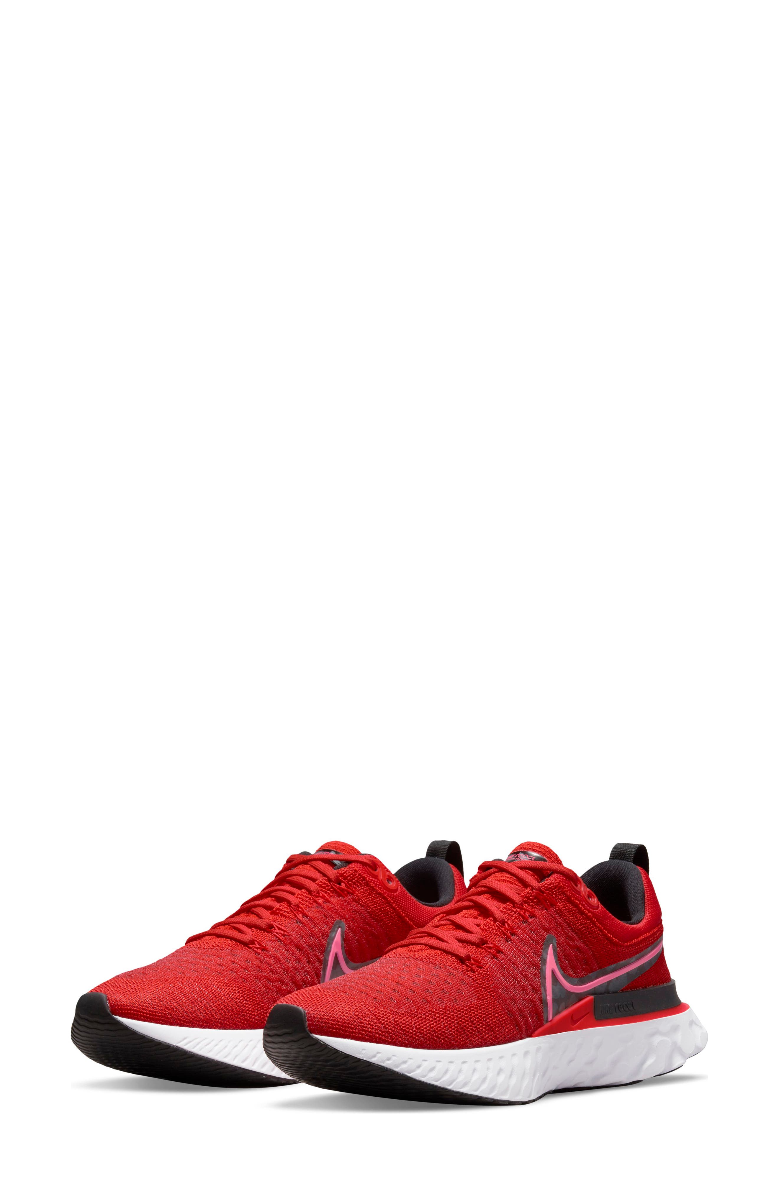 womens red running sneakers