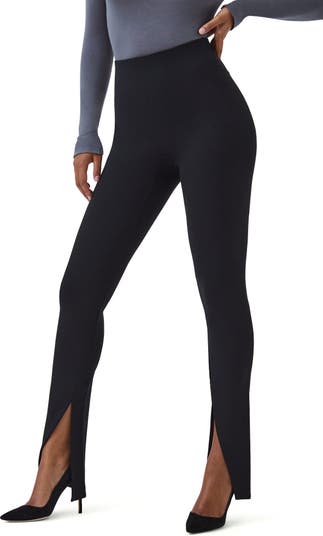 SPANX® Perfect Front Slit Classic Black Pants