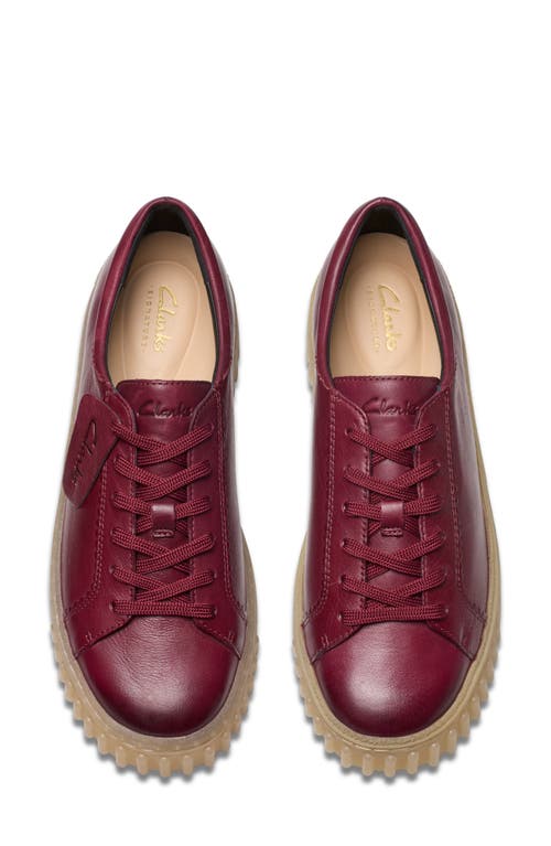 Clarksr Clarks(r) Mayhill Walk Sneaker In Burgundy Leather