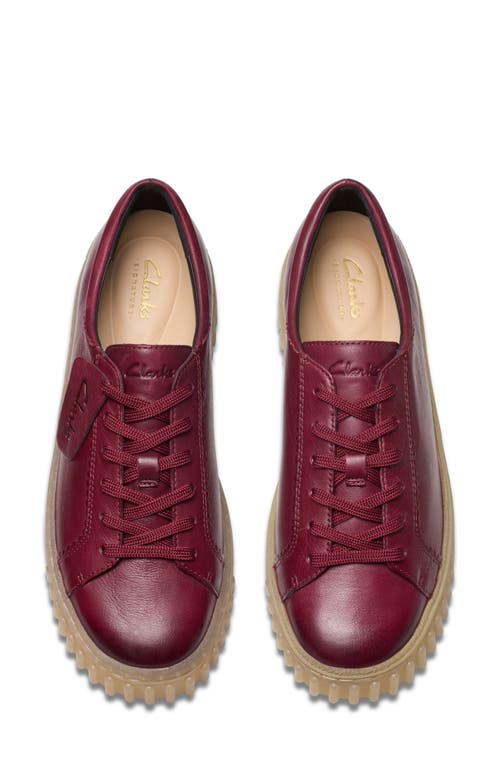 Shop Clarksr Clarks(r) Mayhill Walk Sneaker In Burgundy Leather