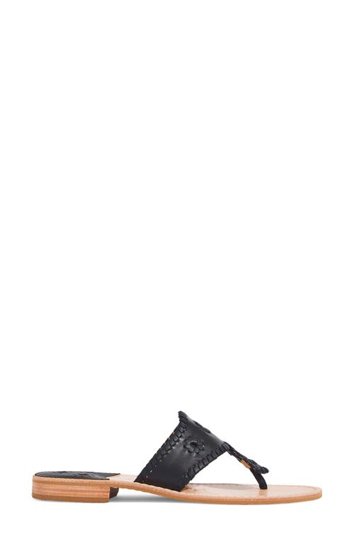 Shop Jack Rogers Jacks Flat Sandal In Black/black