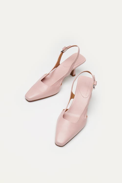 Want Les Essentiels De La Vie Want Les Essentiels Holton Smooth Leather Slingback Heels In Blush