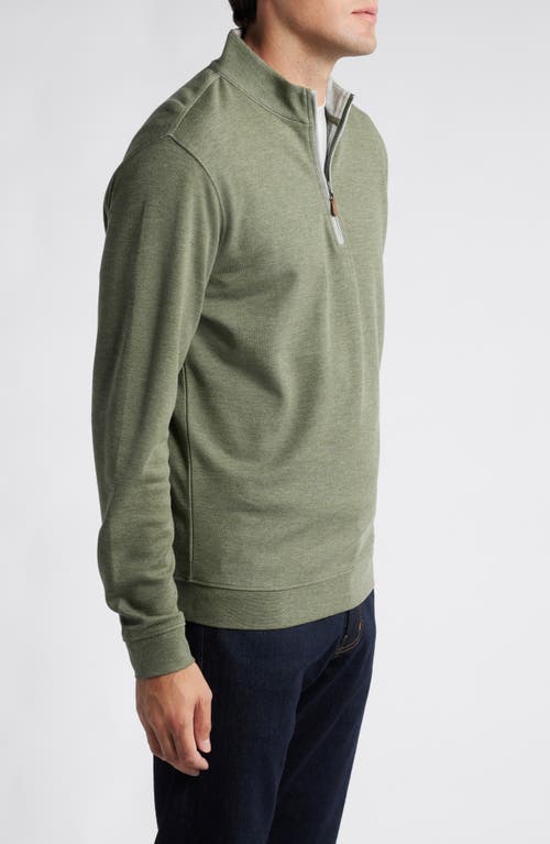 Johnnie-o Sully Quarter Zip Pullover In Sequoia