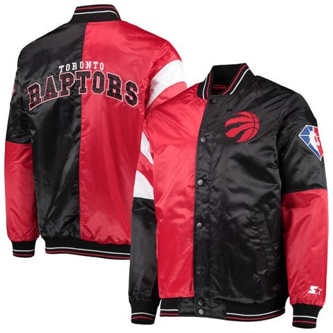 Men's Starter x Ty Mopkins Black Toronto Raptors Black History Month Satin  - Full-Zip Jacket
