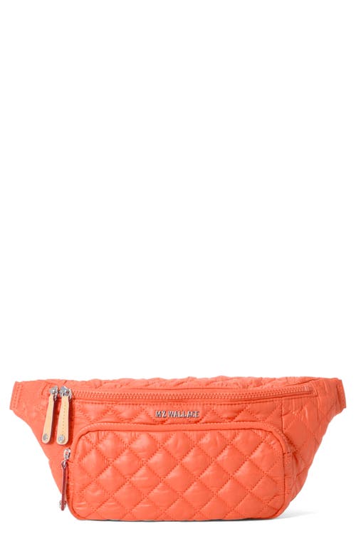 MZ Wallace Metro Quilted Nylon Sling Bag in Poppy at Nordstrom
