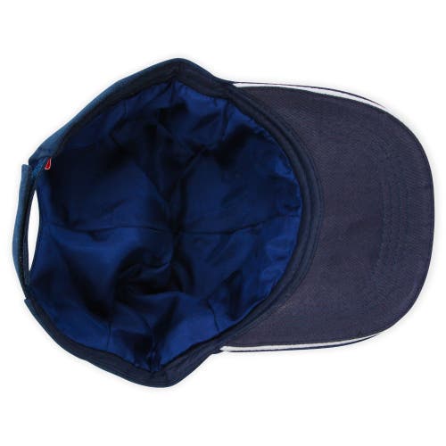 Shop White Lotus Beauty Silk Lined Hair Restoration Cap In Navy