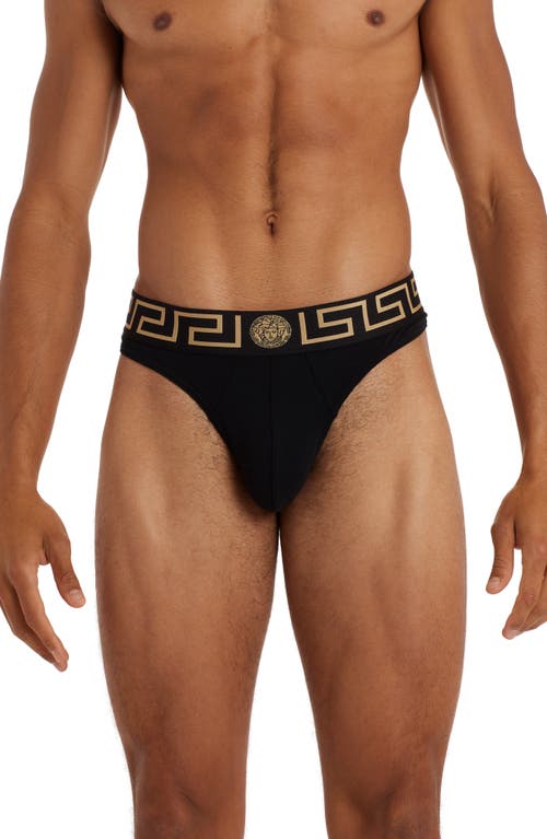 VERSACE VERSACE GRECA BORDER JOCKSTRAP