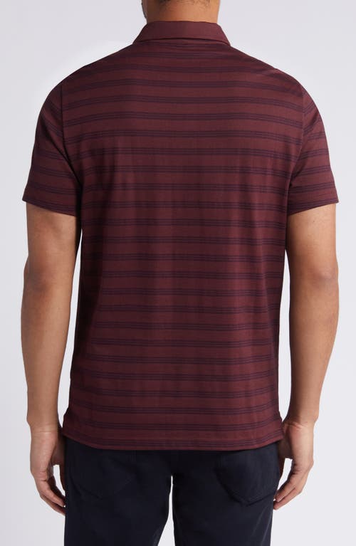 Shop Robert Barakett Fraser Stripe Polo In Red