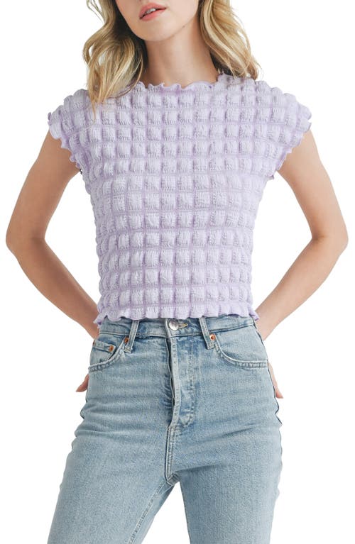 Bubble Crop Top in Lilac