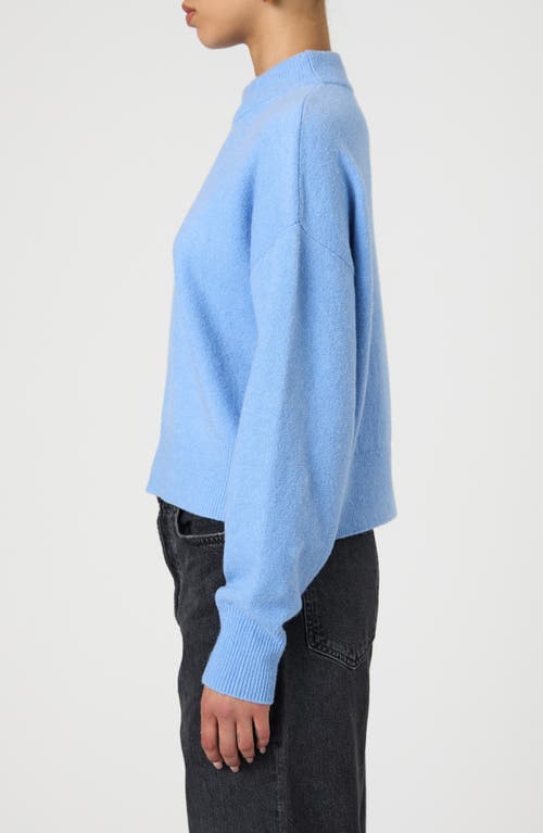 Shop French Connection Vhari Mock Neck Sweater In Dusted Blue