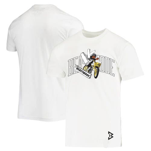 Men's Beast Mode X SE Racing White Paperboy Racing T-Shirt