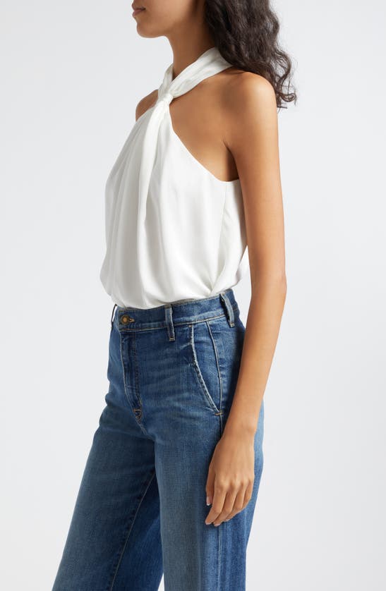 Shop Ramy Brook Maia Gather Sleeveless Top In Ivory