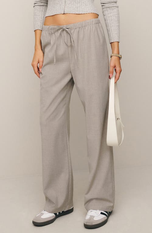Olina Tie Waist Wide Leg Pants in Natural