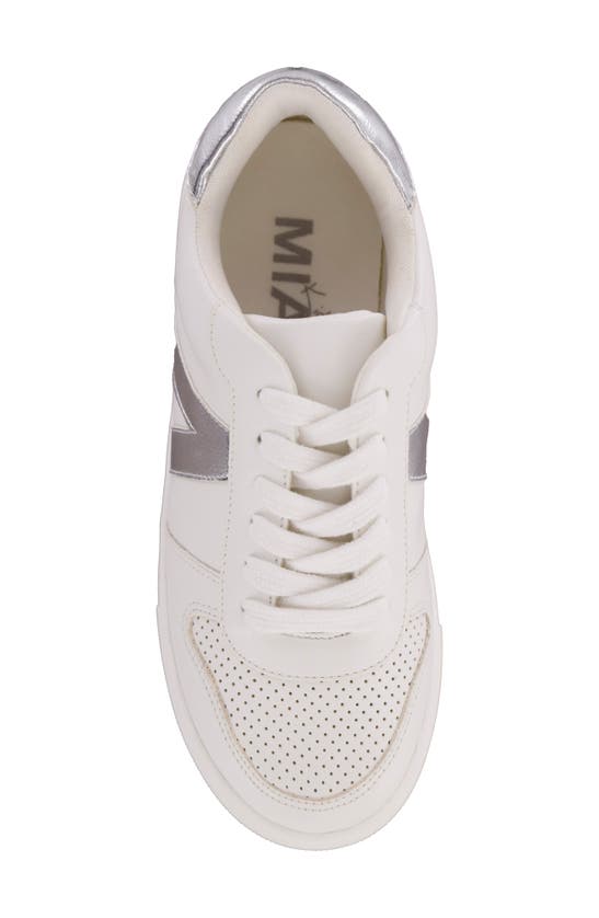 Shop Mia Kids' Little Alta Sneaker In White Silver