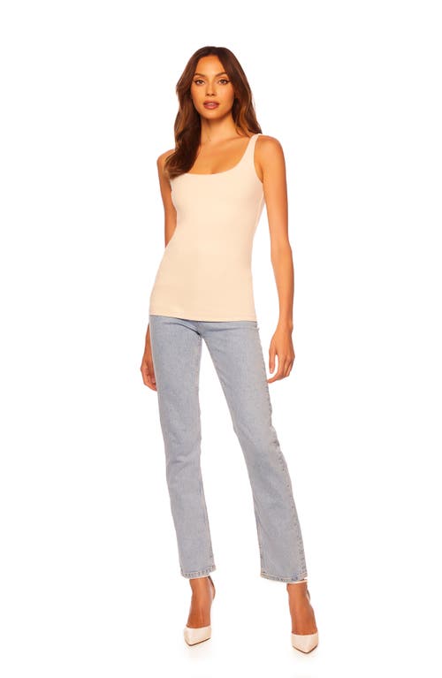 Shop Susana Monaco Essential Everyday Tank In Blanched Almond