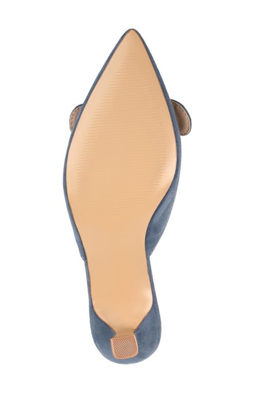 Shop Journee Collection Vianna Kitten Heel Pump In Blue