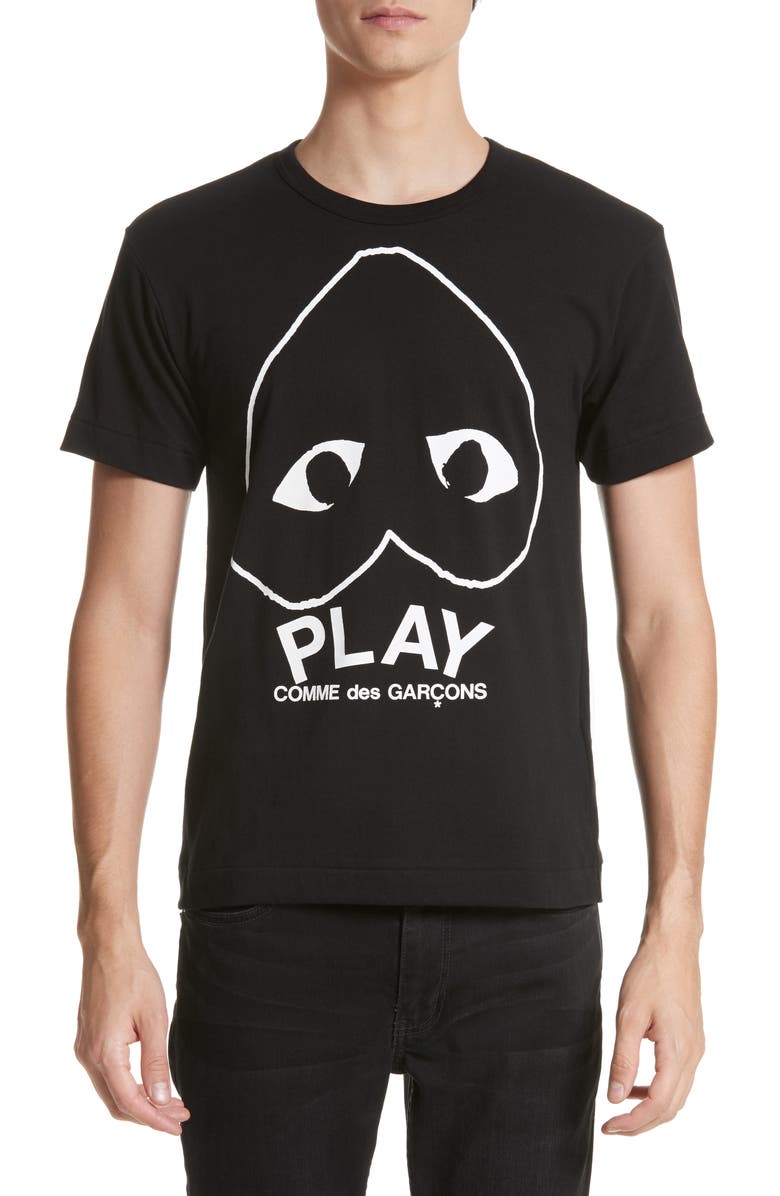 Comme des Garçons PLAY Inverted Heart Slim Fit Logo T-Shirt | Nordstrom