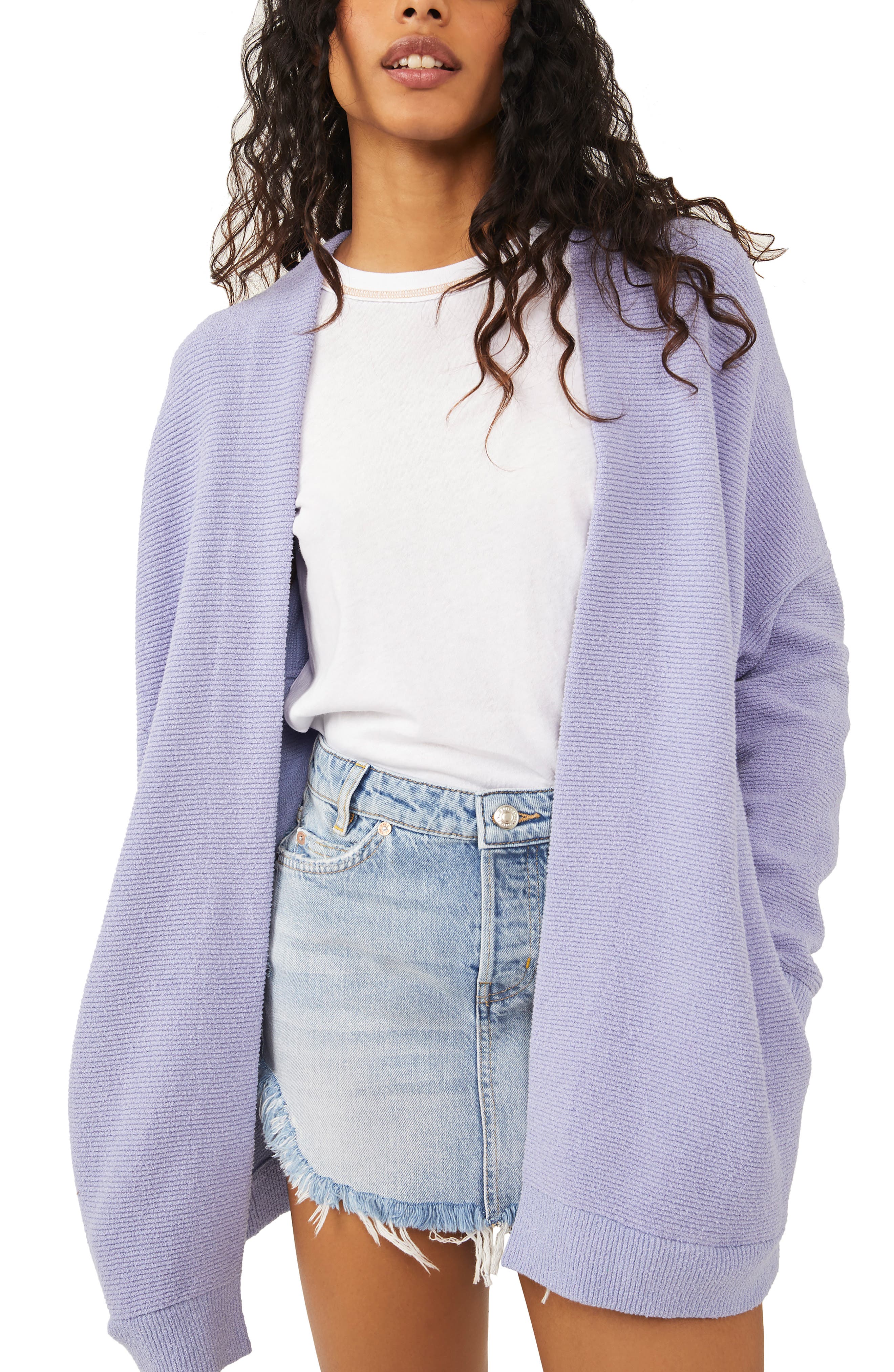 Women's Purple Cardigan Sweaters 