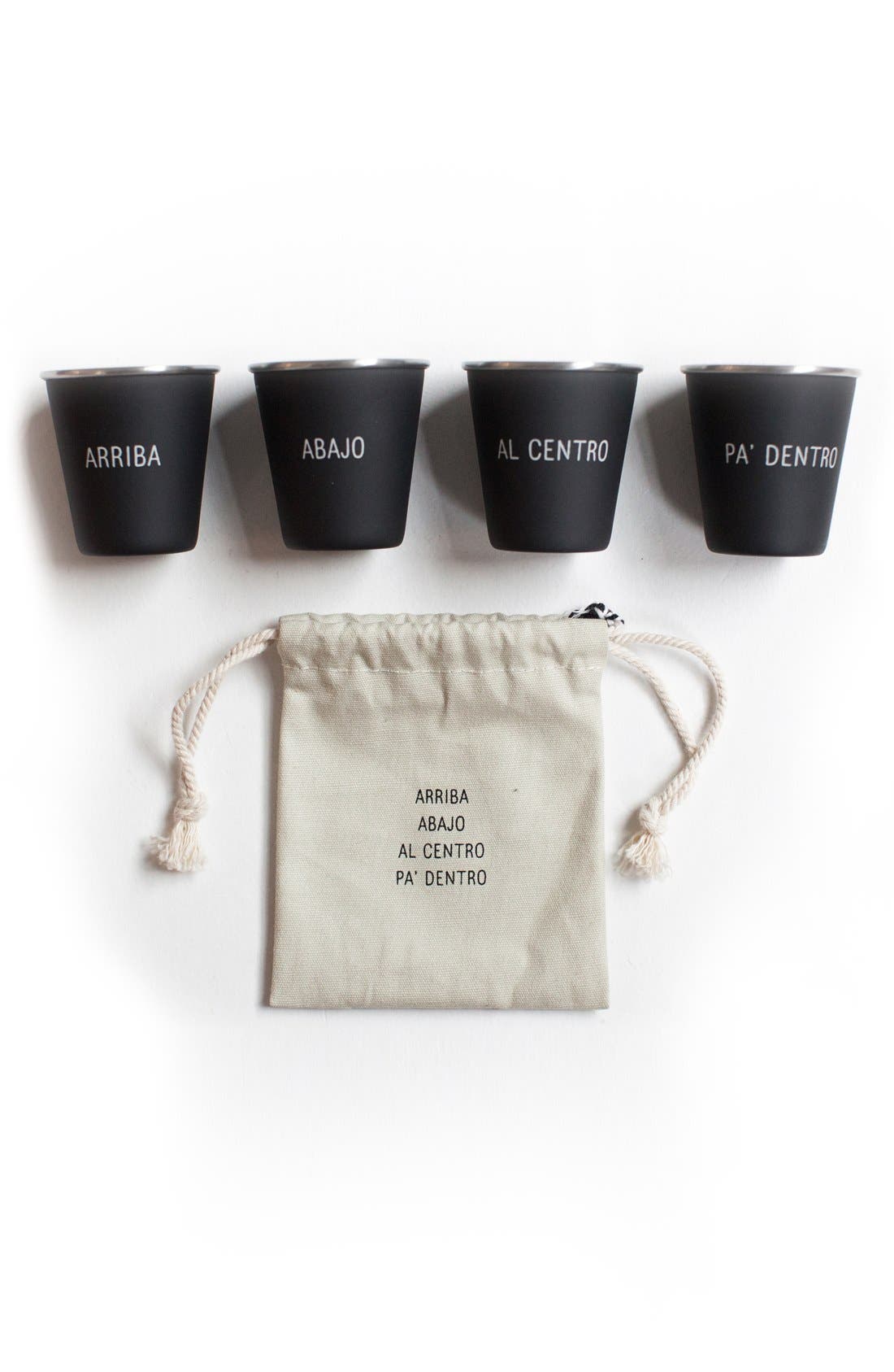 Izola 'Spanish Toast' Stackable Stainless Steel Shot Glasses (Set of 4