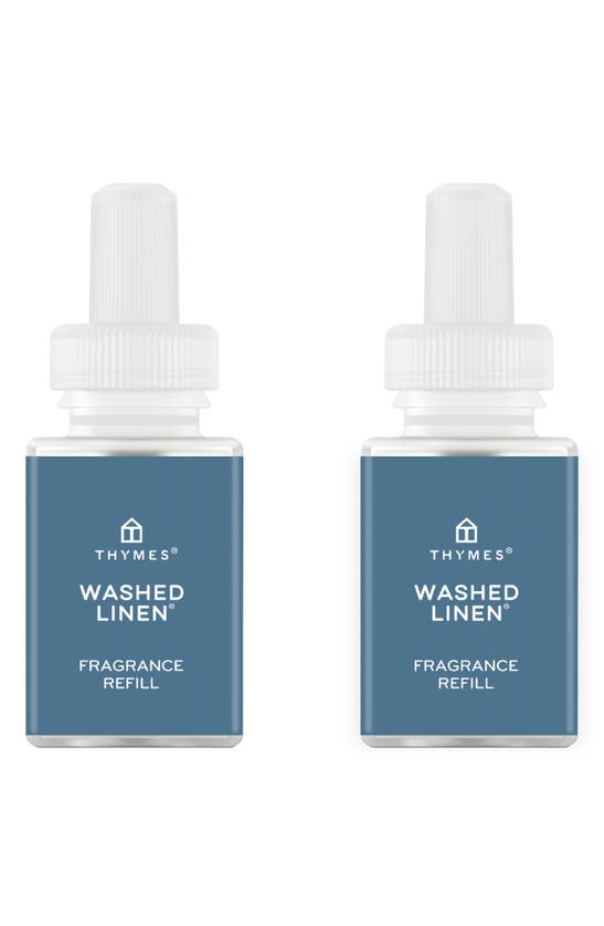 Shop Pura X Thymes Frasier Fir 2-pack Diffuser Fragrance Refills In Blue