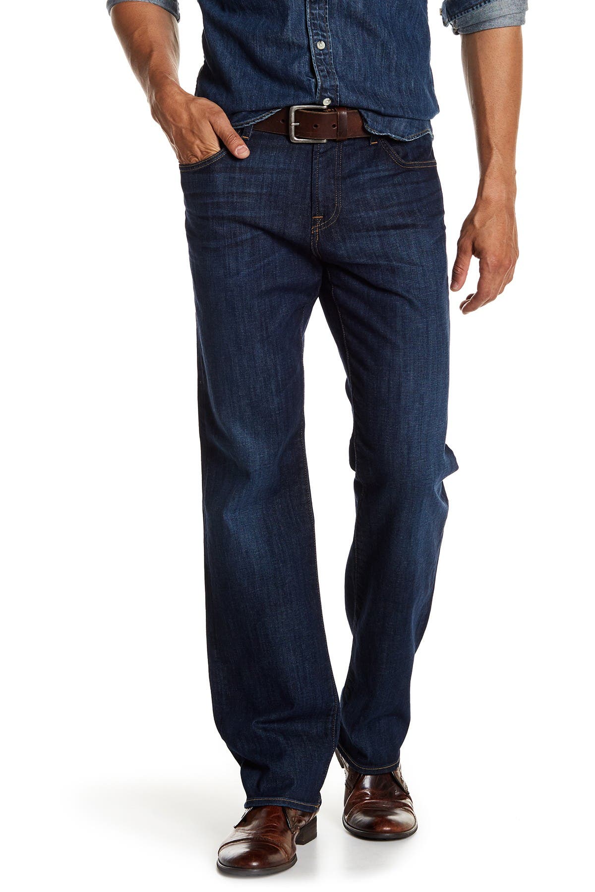 7 For All Mankind Mens Austyn Relaxed Fit Jeans Chrisfield 30W x 33L