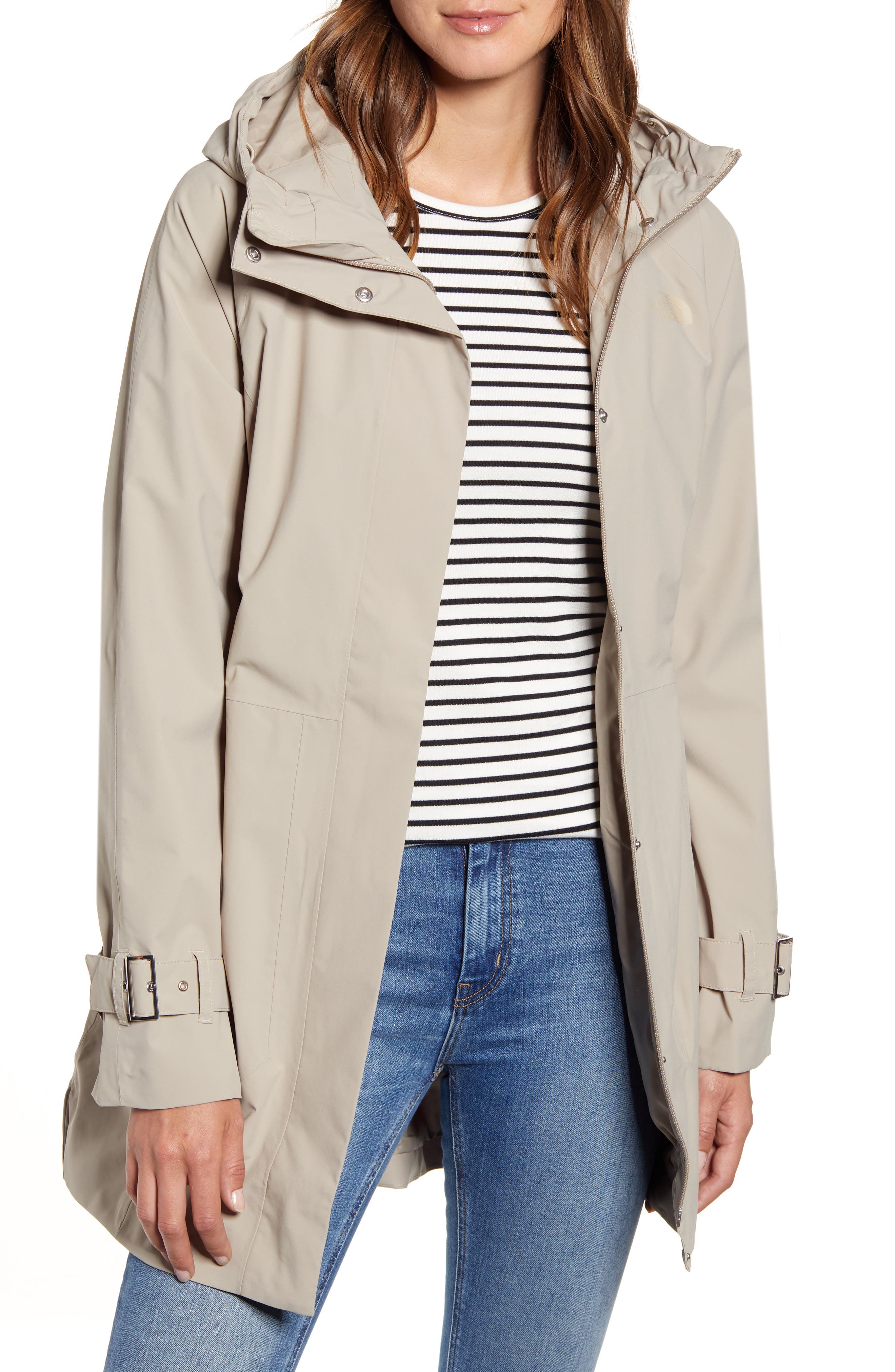 city breeze waterproof trench rain coat