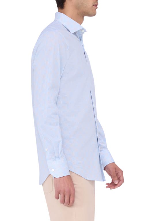Bugatchi Axel Shaped Fit Button-up Shirt In Ice