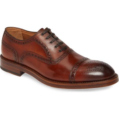 Bruno Magli Olimpio Medallion Toe Oxford- Brown