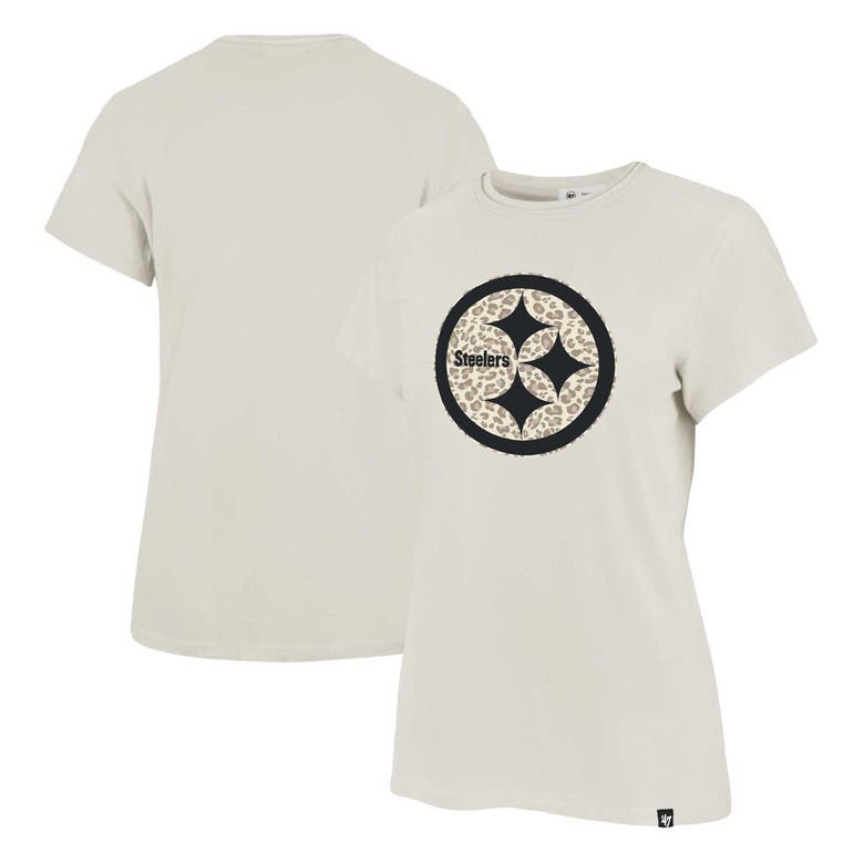 Shop 47 ' Cream Pittsburgh Steelers Panthera Frankie T-shirt