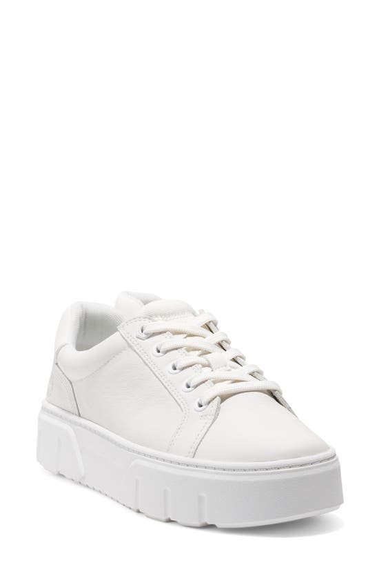 Shop Timberland Laurel Court Platform Sneaker In White Full Grain