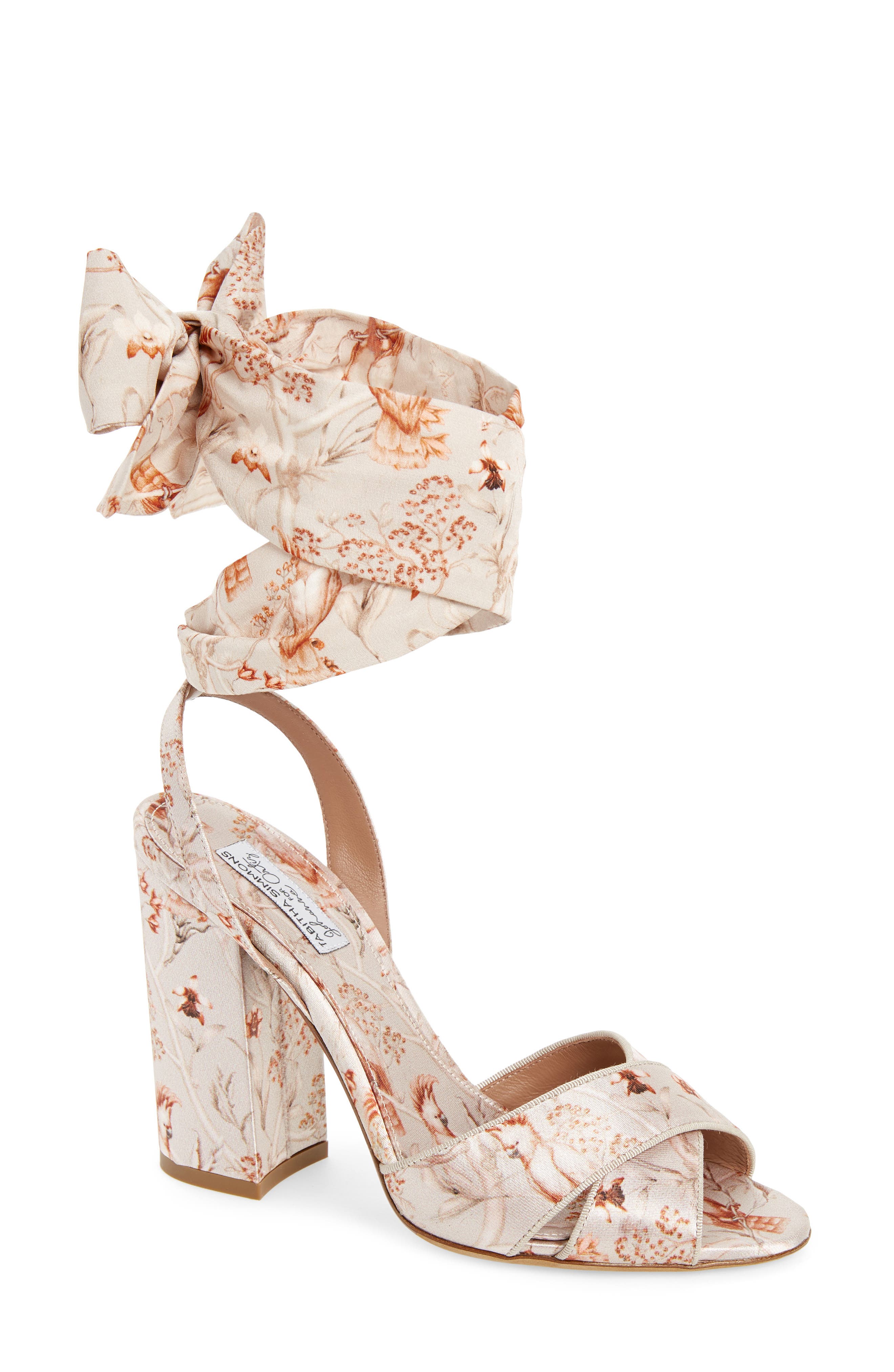 Tabitha Simmons Connie Wrap Lace-Up Sandal - Beige