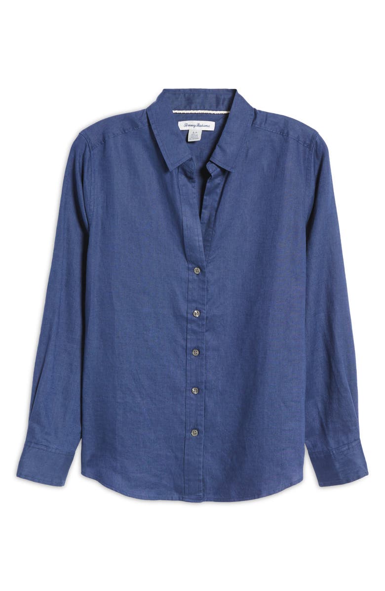 Tommy Bahama Coastalina Button-Up Shirt, Alternate, color, Island Navy